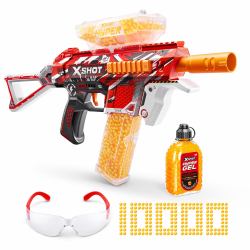 XSHOT Hyper Gel Trace Fire Blaster [10,000 Hyper Gel Pellets] ZURU (XSHOT - Hyper-Gel Blaster Trace Fire [)