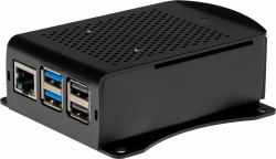 Joy-iT Aluminum case with acitve cooling fan (Joy-iT RB-AlucaseP5-06B Boks Sort)