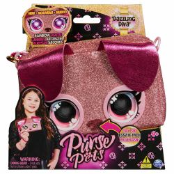 Purse Pets , Keepin’ It Clutch Dazzling Diva Puppy Pet Toy and Wristlet Purse with Light up Rainbow Eyes, Kids Toys for Girls Ages 4 and up (Purse Pets BAG INA PursePets Wristlet)