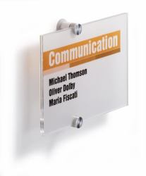 Durable Crystal Sign A5 Transparent (Durable CRYSTAL Door Sign A5)