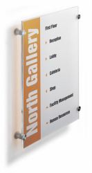 Durable Crystal Sign A3 Transparent (Durable CRYSTAL Door Sign A3)