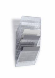 Durable FLEXIBOXX literature rack 6 shelves Transparent (Durable FLEXIBOXX 6 A4 Landscape Clear)