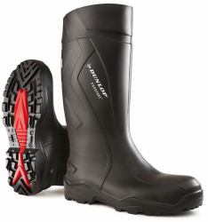 Dunlop PUROFORT+ WELLINGTON 1 PAIR BLK 10.5 (Dunlop Purofort+ Full Safety Wellington Black 10)