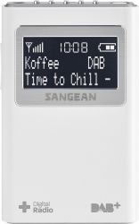 Sangean Pocket 390 Portable White (Sangean DPR-39 radio BÃ¦rbar Hvid)