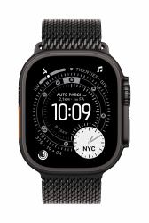 Apple MGHT4ZM/A smart wearable accessory Band Black Titanium (-49MM BT MILANESE LOOP - MEDIUM)