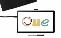 Wacom One 14 graphic tablet Black, White 2540 lpi 309 x 174 mm USB (Wacom One pen display 14.0" DTC141W0)