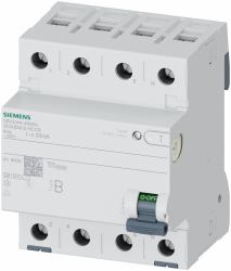 Siemens RCCB TYPE B 40/4 30MA 6MA DC 4MW (Circuit breaker 4-pole)