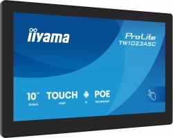iiyama TW1023ASC-B3P Signage Display Kiosk design 25.6 cm [10.1"] Wi-Fi 385 cd/m² WXGA Black Touchscreen Built-in processor Android 24/7 (iiyama 10.1Â PCAP 10pt touchscreen PC with Android, PoE...
