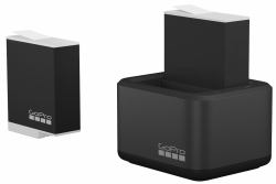 GoPro Dual Battery Charger + Enduro Batt for HERO12, HERO11, HERO10 & HERO9 Black (Dual Battery Charger + Enduro - Batt For Hero12, Hero11, - Hero10 & Hero9 Black - Warranty: 12M)