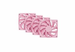 HYTE FAN- -FA12-SM-4 computer cooling system Processor 12 cm Rose 4 pc[s] (HYTE FA12 120MM CASE FANS STRAWBERRY 4PK)
