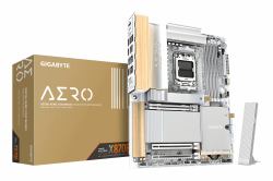 GIGABYTE X870E AERO X3D WOOD Motherboard - Supports AMD Ryzen 9000 CPUs, 16+2+2 Phases Digital VRM, up to 9000Hz DDR5 [OC], 2xPCIe 5.0 + 2xPCIe 4.0, Wi-Fi 7, 5GbE LAN, USB 4 (Gigabyte X870E AERO X3...