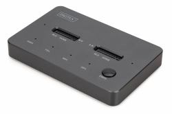 Digitus NVMe cloning station USB3.1 Gen2 Type-C NVMe M.2 SSD enclosure (NVME CLONE STATION USB C - 2 BAY NVME DUPLICATOR M.2 SSD)