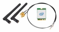 Shuttle WLN-M22 - Intel WLAN-AX210/Bluetooth Combo Kit with M.2 card, cables and external antenna...