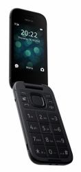 Nokia 2660 Flip - 4G, VoLTE, 2,8"+1,77", 0,3MP, 48MB/128MB, Black (HMD 2660 FLIP TA-1711 DS GB COSY BLACK)