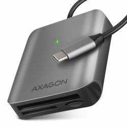 Axagon CRE-S3C Aluminum high-speed USB-C 3.2 Gen 1 memory card reader. 3 slots, UHS-II (AXAGON CRE-S3C Externer Kartenleser US)