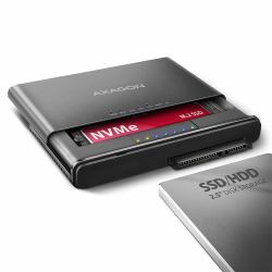 Axagon ADSA-CC USB-C 10Gbps - NVMe M.2 SSD & SATA 2.5/3.5 SSD/HDD CLONE MASTER 2 - Digital/Daten - NVMe USB 3.2 Gen 2 [3.1 Gen 2] Type-C Black (*AXAGON ADSA-CC USB-C 10 Gbps NVMe M.2)