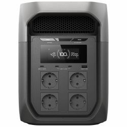 EcoFlow DELTA 3 Max portable power station Lithium Iron Phosphate [LiFePO4] 20.3 kg (DELTA 3 Max, Lithium Iron - Phosphate [LiFePO4], AC, - Cigar lighter, Solar, 2048 Wh, 2400 W, 220 - 240 V, 11 - ...