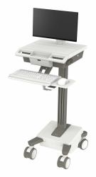 Ergotron M011-0101-100000-1-0 All-in-One PC/workstation mount/stand 19.5 kg White, Grey 61 cm [24"] (MOSAIC LCD CART - .)