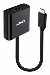 Lindy 43438 video cable adapter 0.15 m USB Type-C HDMI Black (USB TYPE C TO HDMI 4K60 - CONVERTER)