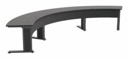 Middle Atlantic Products FM-TAR-1846430-A3G desk (FORUM TABLE IN ARC SHAPE 184 INCH WIDTH)
