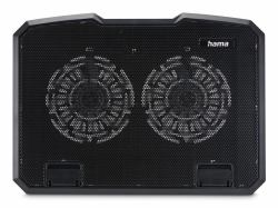Hama Black Metal laptop cooling pad 39.6 cm [15.6"] (BLACK METAL LAPTOP COOLER 2 FAN 40CM)