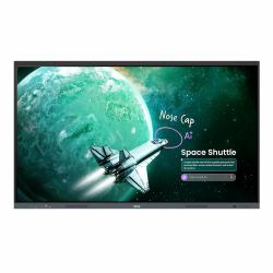 BenQ RE8605E interactive whiteboard 2.18 m [86"] 3840 x 2160 pixels Touchscreen Black USB (BenQ Board Essential RE8605E - 86" Diagonal Class RE05E Series LED-backlit LCD display - education / busin...