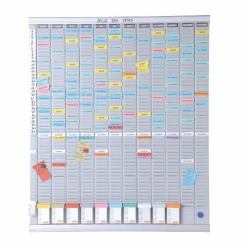 Nobo T-Card Planning Kit - Annual Planner 13 columns 54 slots (Nobo 2911200 T-Card Large Format Annual Planning Kit)