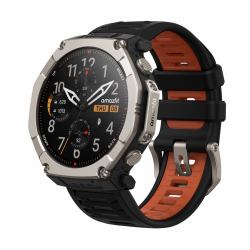 Amazfit T-Rex Ultra 2 129.5 cm [51"] AMOLED 51 mm Digital 480 x 480 pixels Touchscreen Titanium Wi-Fi GPS [satellite] (Amazfit T-Rex Ultra 2 Smartwatch 51mm black)