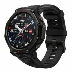 Amazfit T-rex 3 Pro 3.35 cm [1.32"] AMOLED 44 mm Digital 466 x 466 pixels Touchscreen Black Wi-Fi GPS [satellite] (Amazfit T-Rex 3 Pro Smartwatch 44mm tactical black)