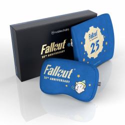noblechairs Fallout 25th Anniversary Edition Neck pillow/Lumbar pillow Blue 2 pc[s] (noblechairs Memory Foam Pillow Fallout 25th Anniversary Edition)