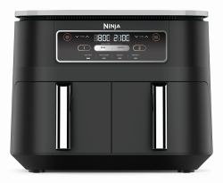 Ninja AF200EU fryer Double 7.6 L Stand-alone 2400 W Hot air fryer Black (Ninja AF200EU Foodi 4-in-1 Dual Zone HeiÃluftfritteuse)