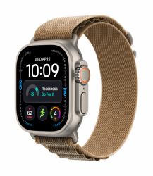 Apple Watch Ultra 4 GPS + Cellular 49mm Natural Titanium Case with Desert Alpine Loop - M (WATCH ULTRA 4 GPS/CEL 49MM - NATURAL TIT. CASE DESERT ALPINE)