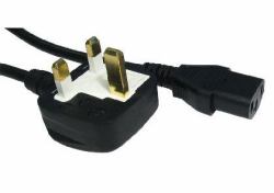 Cables Direct RB-307 power cable Black 10 m (CDL 10m UK Plug to C13 - Black)