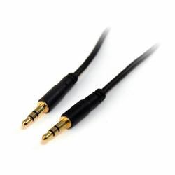 StarTech.com 6 ft Slim 3.5mm Stereo Audio Cable - M/M (6 FT SLIM 3.5MM STEREO AUDIO - CABLE - M/M)