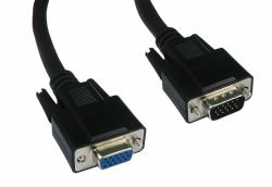 Cables Direct CDEX-803K VGA cable 3 m VGA [D-Sub] Black (CDL 3m SVGA Extension Cable)