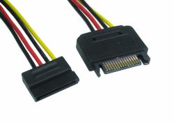 Cables Direct RB-417 cable splitter/combiner Black (CDL SATA Power Extension)