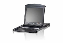 ATEN KL1516AM KVM switch Black (ATEN KL1516AM - KVM console with KVM switch - 16 ports - PS/2 - 17" - rack-mountable - 1280 x 1024 @ 75 Hz - VGA)