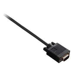 V7 Black Video Cable VGA Male to VGA Male 2m 6.6ft 