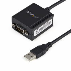 StarTech.com 1 Port FTDI USB to Serial RS232 Adapter Cable with COM Retention (1 PORT FTDI USB TO SERIAL ADAPT - CABLE WITH COM RETENTION)