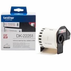 Brother DK-22251 label-making tape Black and red on white (RED BLACK ON WHITE - CONTINUOUS PAPER 62MM)