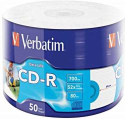 Verbatim 50x CD-R 700 MB 52x 50 pc[s] (VERBATIM CD-R 700MB 52X EXTRA PROTECTION DATALIFE IJP 50 PK)