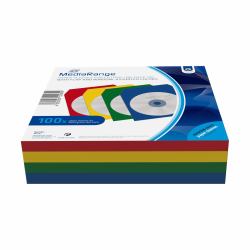 MediaRange BOX67 optical disc case Sleeve case 1 discs Blue, Green, Red, Yellow (MediaRange CD-paper color-pack - CD-ku)
