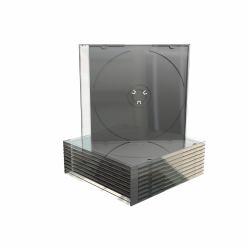 MediaRange BOX21 optical disc case Jewel case 1 discs Black, Transparent (MediaRange smal cd-boks til lagring af)