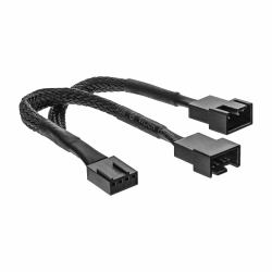 InLine PWM fan power y-cable, 4pin. 1M/2F, 0.15m (inLineÂ® Y-Kabel fÃ¼r PWM LÃ¼fter 4pol Molex 1 Stecker / 2 Buchse, 0,15m)