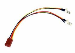 Cables Direct RB-522 cable splitter/combiner (CDL 3 Pin Fan Splitter Cable F-2XM)