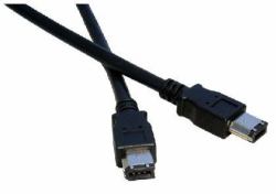 Cables Direct USB-135 FireWire cable 5 m 6-p Black (5m Firewire 6 Pin [M] to 6 Pin [M] Cable)