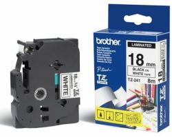 Brother TZ-241 label-making tape (TZE-241 LAMINATED TAPE 18MM 8M - BLACK ON WHITE)