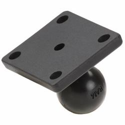 RAM Mounts Ball Adapter with AMPS Plate (UNPKD. RAM 2" X 1.7 - BASE AMPS HOLE PAT - Warranty: 1188M)
