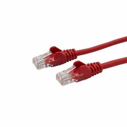 connektgear 3m RJ45 CAT5e UTP Stranded Flush Moulded Network Cable - 24AWG - Red (3M RJ45 Cat5e UTP Stranded snagless Netw)