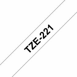 Brother TZE-221 label-making tape Black on white (TZE-221 LAMINATED TAPE 9MM 8M - BLACK ON WHITE)